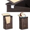imageSONGMICS Laundry Hamper with Lid Bamboo Laundry Basket with Liner Bag Foldable Storage Hamper with Handles in Bedroom Closet Laundry 72L Rustic Brown ULCB10WNRustic Brown