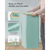 imageSONGMICS Laundry Hamper with Lid Large Laundry Basket 238 Gallons 90L Removable Mesh Liner Bamboo Handles Collapsible 165 x 126 x 278 Inches Mint Green ULCB509C01