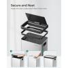 imageSONGMICS Motion Sensor Trash Can 18Gallon 68L Automatic Kitchen Garbage Can with StayOpen Lid Soft Close Stainless Steel 15 Trash Bags Included Metallic Silver ULTB630E68Metallic Silver