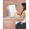 imageSONGMICS Vanity Makeup Mirror with Lights Touch Control AngleAdjustable Charging Ports Detachable 10X Magnifying Mirror 3 Color Temperatures Dimmable Phone Holder Matte White ULWM002W01V1LED Strip