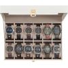 imageSONGMICS Watch Box 12Slot Watch Case Organizer with Large Glass Lid Removable Pillows Gift for Loved Ones Coffee Brown Synthetic Leather Coffee Brown Lining UJWB120KQ01SCloud White  Cappuccino Beige