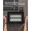 imageSONGMICS Watch Box 12Slot Watch Case Organizer with Large Glass Lid Removable Pillows Gift for Loved Ones Coffee Brown Synthetic Leather Coffee Brown Lining UJWB120KQ01SBlack  Gray