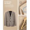 imageSONGMICS Wooden Hangers 20Pack Wood Coat Hangers with Shoulder Notches Swivel Hook NonSlip for Jackets Shirts Suits Natural and Rose Gold UCRW001N01Natural