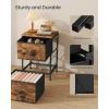 imageSONGMICS BELLAH Collection  Dressers for Bedroom Chest of Drawers Nightstands 2 Drawers Storage Organizer Unit Closet Entryway Set of 2 Modern Cloud White and Snow White ULGS112WH03SRustic Brown  Ink Black