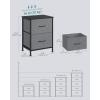 imageSONGMICS BELLAH Collection  Dressers for Bedroom Chest of Drawers Nightstands 2 Drawers Storage Organizer Unit Closet Entryway Set of 2 Modern Cloud White and Snow White ULGS112WH03SSlate Gray