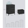 imageSONGMICS BELLAH Collection  Dressers for Bedroom Chest of Drawers Nightstands 2 Drawers Storage Organizer Unit Closet Entryway Set of 2 Modern Cloud White and Snow White ULGS112WH03SEbony Black