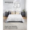 imageSONGMICS BELLAH Collection  Dressers for Bedroom Chest of Drawers Nightstands 2 Drawers Storage Organizer Unit Closet Entryway Set of 2 Modern Cloud White and Snow White ULGS112WH03SSlate Gray