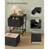 imageSONGMICS BELLAH Collection  Dressers for Bedroom Chest of Drawers Nightstands 2 Drawers Storage Organizer Unit Closet Entryway Set of 2 Modern Cloud White and Snow White ULGS112WH03SInk Black  Ebony Black
