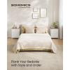 imageSONGMICS BELLAH Collection  Dressers for Bedroom Chest of Drawers Nightstands 2 Drawers Storage Organizer Unit Closet Entryway Set of 2 Modern Cloud White and Snow White ULGS112WH03SRustic White  Honey Brown