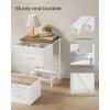 imageSONGMICS BELLAH Collection  Dressers for Bedroom Chest of Drawers Nightstands 2 Drawers Storage Organizer Unit Closet Entryway Set of 2 Modern Cloud White and Snow White ULGS112WH03SRustic White  Honey Brown