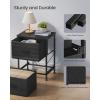 imageSONGMICS BELLAH Collection  Dressers for Bedroom Chest of Drawers Nightstands 2 Drawers Storage Organizer Unit Closet Entryway Set of 2 Modern Cloud White and Snow White ULGS112WH03SEbony Black