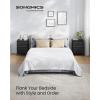 imageSONGMICS BELLAH Collection  Dressers for Bedroom Chest of Drawers Nightstands 2 Drawers Storage Organizer Unit Closet Entryway Set of 2 Modern Cloud White and Snow White ULGS112WH03SEbony Black