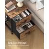 imageSONGMICS BELLAH Collection  Dressers for Bedroom Chest of Drawers Nightstands 2 Drawers Storage Organizer Unit Closet Entryway Set of 2 Modern Cloud White and Snow White ULGS112WH03SRustic Brown  Ink Black