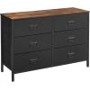 imageSONGMICS BELLAH Collection  TV Stand with Power Outlets and Lights Entertainment Center Media Console for TVs Up to 70 Inches Living Room Shelves Drawers Modern Ink Black ULGS420B101SRustic Brown