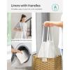 imageSONGMICS Laundry Hamper with Lid 172 Gallon 65L Synthetic Rattan Clothes Laundry Basket with Lid and Handles Foldable Removable Liner Summer Sand ULCB165LZ01Goose Yellow