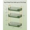 imageSONGMICS Makeup Organizer 3Tier Skincare Organizer Countertop Customizable 2 Types of Accessories Jewelry Holder for Vanity Bedroom Bathroom Pale Green UJKA013C01Pale Green
