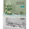 imageSONGMICS Makeup Organizer 3Tier Skincare Organizer Countertop Customizable 2 Types of Accessories Jewelry Holder for Vanity Bedroom Bathroom Pale Green UJKA013C01Pale Green