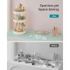 imageSONGMICS Makeup Organizer 3Tier Skincare Organizer Countertop Customizable 2 Types of Accessories Jewelry Holder for Vanity Bedroom Bathroom Pale Green UJKA013C01Cloud White