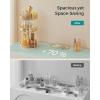 imageSONGMICS Makeup Organizer 3Tier Skincare Organizer Countertop Customizable 2 Types of Accessories Jewelry Holder for Vanity Bedroom Bathroom Pale Green UJKA013C01Champagne Gold
