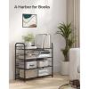 imageSONGMICS Stackable Shoe Rack 3 Tier Metal Shoes Rack Storage Shelf Holds up to 15 Pairs Adjustable Slanted Shelves Tower Organizer for Closet Entryway Small Spaces Black ULMR106BD01Black