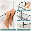 imageSONGMICS Stackable Shoe Rack 3 Tier Metal Shoes Rack Storage Shelf Holds up to 15 Pairs Adjustable Slanted Shelves Tower Organizer for Closet Entryway Small Spaces Black ULMR106BD01Black