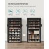 imageSONGMICS 10Tier Shoe Rack Shoe Storage Cabinet with Dustproof Cover FreeStanding Storage Organizer for Closet Entryway Hold 20 Pairs of Shoes for Sneakers High Heels Gray URXJ034GN02Black