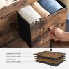 imageSONGMICS Drawer Dresser for Storage with 5 Fabric Drawers Wooden Front and Top for Living Room Hallway Nursery Brown and Black ULGS45HRustic Brown