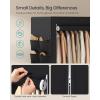 imageSONGMICS Portable Closet Fabric Wardrobe Clothes Rack with Shelves Pockets Large Capacity 4 Hanging Rods 744 x 177 x 709 Inches Black URYG011BZ02Black