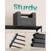 imageSONGMICS 2Tier Shoe Rack for Closet Compact Metal Shoe Organizer Shelf for Entryway Bedroom Small Spaces Stackable 118 x 177 x 122 Inches Black ULSA112BH01Black