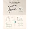 imageSONGMICS 2Tier Shoe Rack for Closet Compact Metal Shoe Organizer Shelf for Entryway Bedroom Small Spaces Stackable 118 x 177 x 122 Inches Black ULSA112BH01Black
