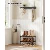 imageSONGMICS 2Tier Shoe Rack for Closet Compact Metal Shoe Organizer Shelf for Entryway Bedroom Small Spaces Stackable 118 x 177 x 122 Inches Black ULSA112BH01Black