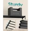 imageSONGMICS 2Tier Shoe Rack for Closet Compact Metal Shoe Organizer Shelf for Entryway Bedroom Small Spaces Stackable 118 x 177 x 122 Inches Black ULSA112BH01Black