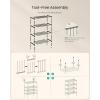 imageSONGMICS 2Tier Shoe Rack for Closet Compact Metal Shoe Organizer Shelf for Entryway Bedroom Small Spaces Stackable 118 x 177 x 122 Inches Black ULSA112BH01Black