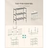 imageSONGMICS 2Tier Shoe Rack for Closet Compact Metal Shoe Organizer Shelf for Entryway Bedroom Small Spaces Stackable 118 x 177 x 122 Inches Black ULSA112BH01Black