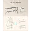imageSONGMICS 2Tier Shoe Rack for Closet Compact Metal Shoe Organizer Shelf for Entryway Bedroom Small Spaces Stackable 118 x 177 x 122 Inches Black ULSA112BH01Black