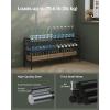 imageSONGMICS Shoe Rack 2Tier Shoe Organizer Metal Shoe Shelf Storage with 4 Side Hooks Holds 18 Pairs of Shoes HeightAdjustable Shoe Rack for Entryway Hallway Closet Ink Black ULMR121B01Ink Black