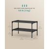imageSONGMICS Shoe Rack 3Tier Shoe Storage Organizer SpaceSaving 117 x 165 x 191 Inches Entryway Metal Frame NonWoven Fabric Shelves Ink Black ULSH013BH01Ink Black