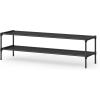 imageSONGMICS Shoe Rack 3Tier Shoe Storage Organizer SpaceSaving 117 x 165 x 191 Inches Entryway Metal Frame NonWoven Fabric Shelves Ink Black ULSH013BH01Ink Black
