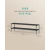 imageSONGMICS Shoe Rack 3Tier Shoe Storage Organizer SpaceSaving 117 x 165 x 191 Inches Entryway Metal Frame NonWoven Fabric Shelves Ink Black ULSH013BH01Ink Black