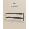 imageSONGMICS Shoe Rack 3Tier Shoe Storage Organizer SpaceSaving 117 x 165 x 191 Inches Entryway Metal Frame NonWoven Fabric Shelves Ink Black ULSH013BH01Ink Black