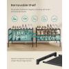 imageSONGMICS Shoe Rack 3Tier Shoe Storage Organizer SpaceSaving 117 x 165 x 191 Inches Entryway Metal Frame NonWoven Fabric Shelves Ink Black ULSH013BH01Ink Black