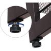 imageSONGMICS Shoe Rack 6Tier Shoe Organizer Metal Rack for Garage Set of 2 3Tier Stackable Shelf with Adjustable Flat or Angled Shelves 1824 Pairs Bronze ULMR03A2Bronze
