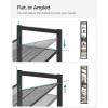 imageSONGMICS Shoe Rack 6Tier Shoe Organizer Metal Rack for Garage Set of 2 3Tier Stackable Shelf with Adjustable Flat or Angled Shelves 1824 Pairs Bronze ULMR03A2Ink Black