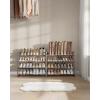 imageSONGMICS Shoe Rack 6Tier Shoe Organizer Metal Rack for Garage Set of 2 3Tier Stackable Shelf with Adjustable Flat or Angled Shelves 1824 Pairs Bronze ULMR03A2Cappuccino Beige