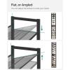 imageSONGMICS Shoe Rack 6Tier Shoe Organizer Metal Rack for Garage Set of 2 3Tier Stackable Shelf with Adjustable Flat or Angled Shelves 1824 Pairs Bronze ULMR03A2Ink Black