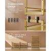 imageSONGMICS Shoe Rack 6Tier Shoe Organizer Metal Rack for Garage Set of 2 3Tier Stackable Shelf with Adjustable Flat or Angled Shelves 1824 Pairs Bronze ULMR03A2Pale Gold