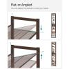 imageSONGMICS Shoe Rack 6Tier Shoe Organizer Metal Rack for Garage Set of 2 3Tier Stackable Shelf with Adjustable Flat or Angled Shelves 1824 Pairs Bronze ULMR03A2Bronze