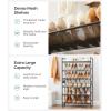imageSONGMICS Shoe Rack 6Tier Shoe Organizer Metal Rack for Garage Set of 2 3Tier Stackable Shelf with Adjustable Flat or Angled Shelves 1824 Pairs Bronze ULMR03A2Charcoal Gray