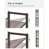 imageSONGMICS Shoe Rack 6Tier Shoe Organizer Metal Rack for Garage Set of 2 3Tier Stackable Shelf with Adjustable Flat or Angled Shelves 1824 Pairs Bronze ULMR03A2Bronze