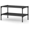 imageSONGMICS Shoe Rack 3Tier Shoe Storage Organizer SpaceSaving 117 x 165 x 191 Inches Entryway Metal Frame NonWoven Fabric Shelves Ink Black ULSH013BH01Ink Black